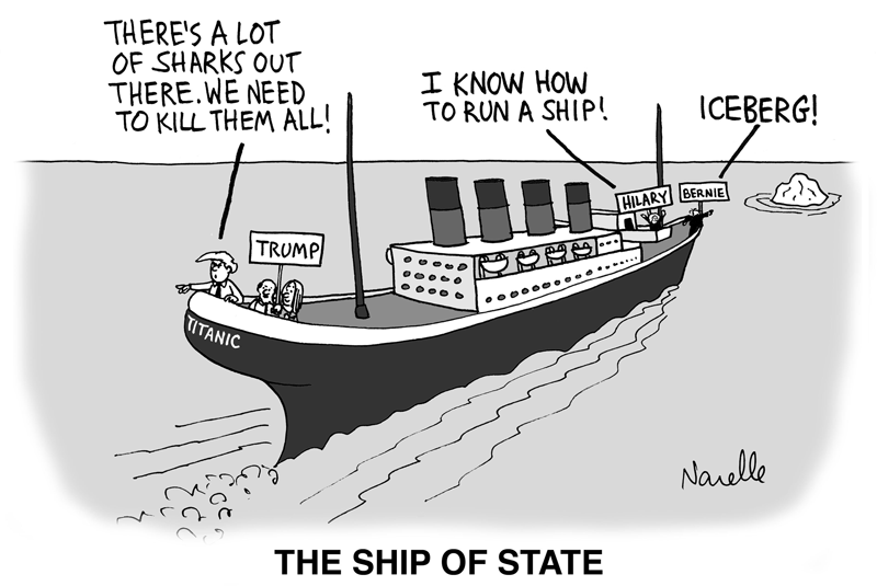 The Ship of State - 2016 Presidential Election - Brian Narelle