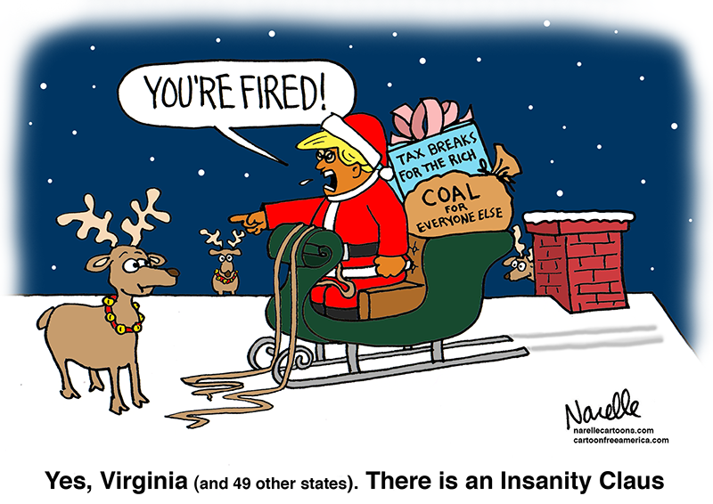 Trump Insanity Claus - Brian Narelle